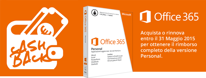 Microsoft rimborsa Office 365 Personal